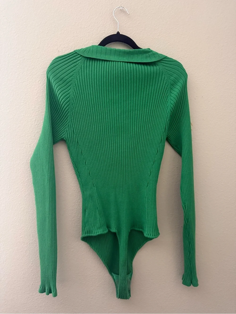 FREE PEOPLE Ready For It Bodysuit in Green Size Large NWT